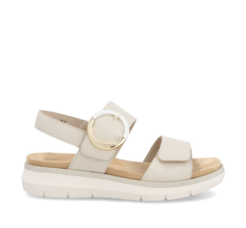 Bellini Beige Leather Sandals