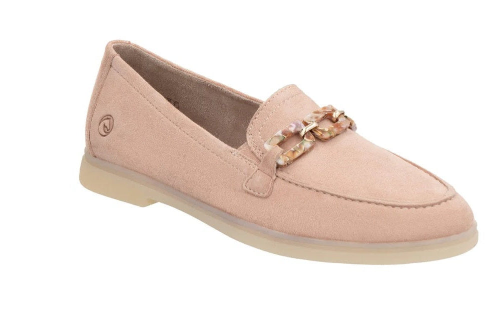 Kavo Pink Suede Loafers