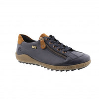 Abigail Navy/Tan Lace Up Shoes